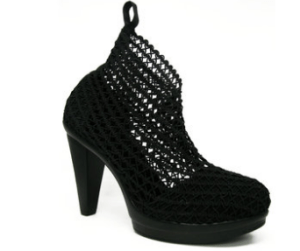 Eixample Ankle Boot Black Fishnet — Barcelona Collective